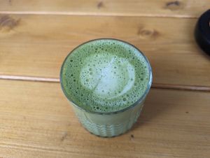 Matcha latte at Viel-Leicht in Bremen