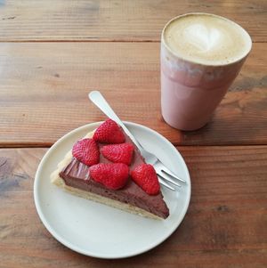 Schokoladen Mousse Kuchen at Viel-Leicht in Bremen