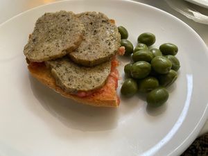 Tosta de salchichón   at El Rincón De Los Reyes in Granada