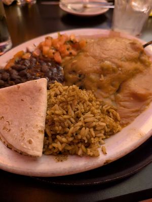Chile rellenos with house made vegan chorizo and sauteed veg. Absolutely delicious. Best Mexican food I've had in the two years I've been vegan. at El Mundo Highlands in Louisville