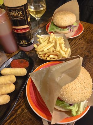 Tequeños con queso vegano #Veganuary at Frankfurt Sant Andreu in Barcelona
