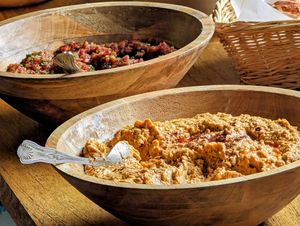 Kahve Buffets / Hummus at Kahve Cafe Bar in Abergavenny