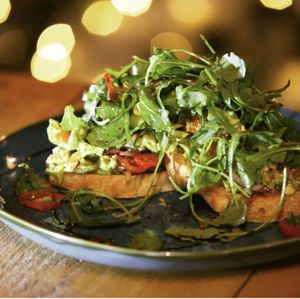 Avocado on Sourdough at Kahve Cafe Bar in Abergavenny