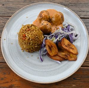 Lunch set menu/
Almuerzo del día at La Diagonal in Bogota