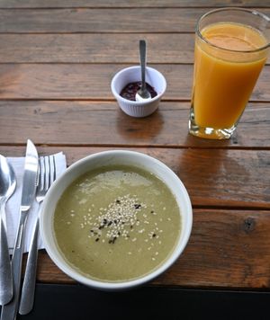 Lunch set menu/
Almuerzo del día at La Diagonal in Bogota