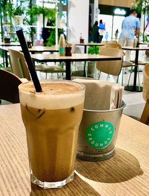 Iced gingerbread latte  at Common Grounds in Dubai