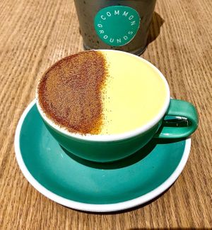 Turmeric latte at Common Grounds in Dubai