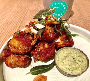 Crispy cauliflower  at Common Grounds in Dubai