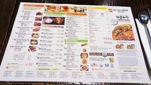 Menu at BCD Tofu House at BCD Tofu House in New York City