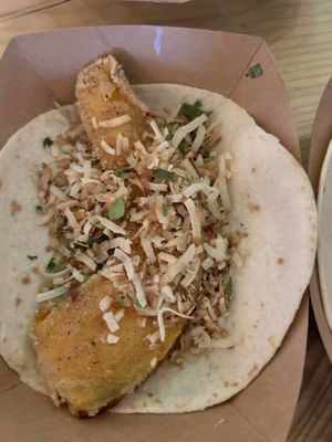 Vegan pumpkin taco  at Ruby Soho's in Lindenhurst