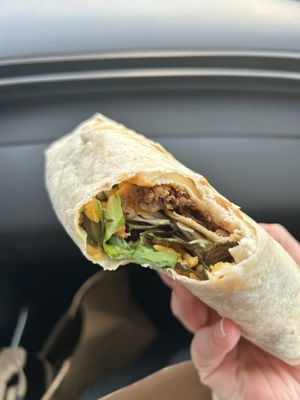Vegan crunch wrap  at Ruby Soho's in Lindenhurst
