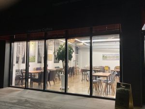 View from out front   at Jayeoni Juneun Haengbok - 자연이주는행복채식 in Jeongeup