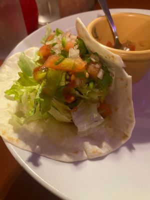 tofu taco at Yoakemae in Shizuoka