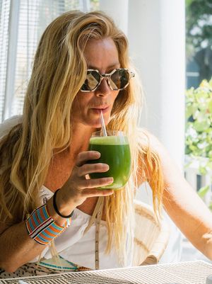 Green juice   at Kanéla Café  in Cape Town