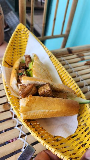 Tofu banh mi at Hello Banh Mi in Mount Maunganui