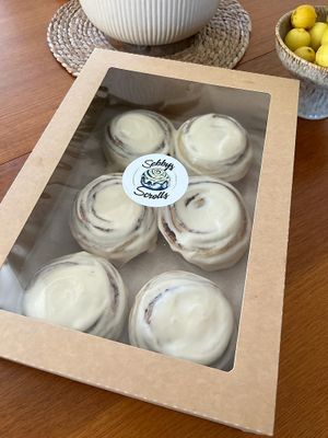 Vegan cinnamon scrolls  at Sebby's Scrolls in Caulfield