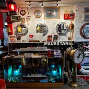 The Cunard Wall of Fame at The Chart Room in Brixham