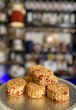Cherry Scones (GF)  at The Chart Room in Brixham