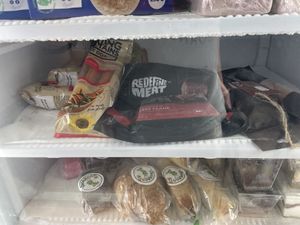 The “meat” section including Redefined Meat   at Vegans Terrassa in Terrassa