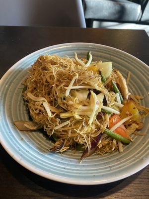 Singapore noodles  at Soul Vegan in Edinburgh