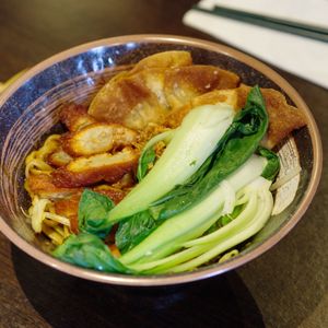 Gan lau mee at Soul Vegan in Edinburgh
