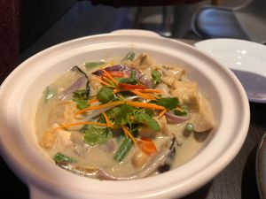 Green curry  at Soul Vegan in Edinburgh