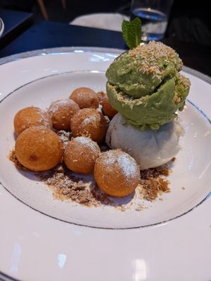 Deep fried sweet potato balls at Soul Vegan in Edinburgh