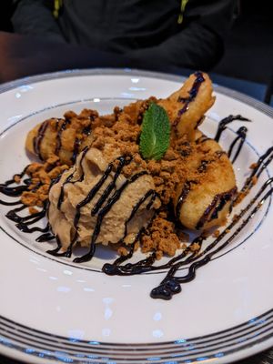 Banoffee fritters at Soul Vegan in Edinburgh