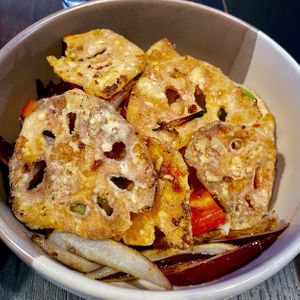 Salt and Pepper Lotus £6.50 #Veganuary at Soul Vegan in Edinburgh