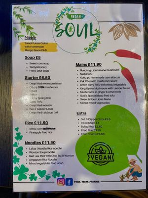 Soul Vegan Menu #Veganuary at Soul Vegan in Edinburgh