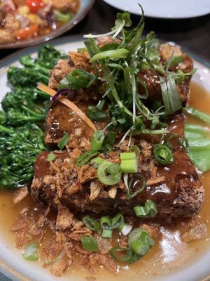 Deep fried tofu  at Soul Vegan in Edinburgh