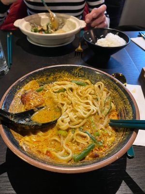 Too tasty, I forgot to take a photo before eating. This is the laksa  at Soul Vegan in Edinburgh