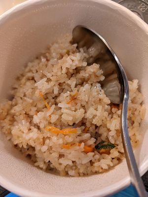 Side of fried rice takeaway at Soul Vegan in Edinburgh