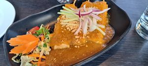 Satay tofu at Soul Vegan in Edinburgh