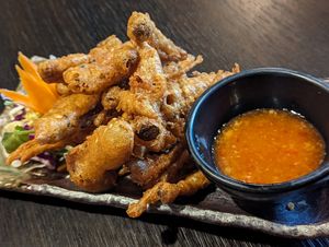 Fried mushrooms at Soul Vegan in Edinburgh