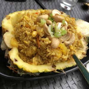 Pineapple rice   at Soul Vegan in Edinburgh