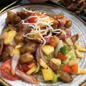 Sweet and sour tofu   at Soul Vegan in Edinburgh