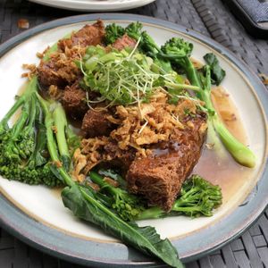Deep fried tofu   at Soul Vegan in Edinburgh