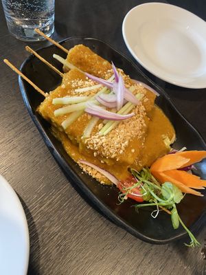 Satay tofu   at Soul Vegan in Edinburgh