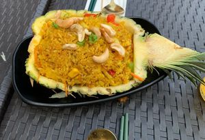 Pineapple fried rice at Soul Vegan in Edinburgh