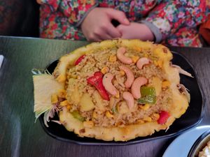 Pineapple fried rice at Soul Vegan in Edinburgh