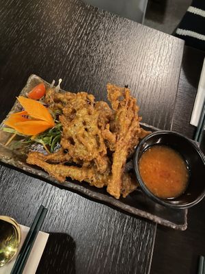 Fried mushrooms   at Soul Vegan in Edinburgh