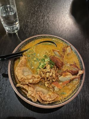 Laksa curry noodles   at Soul Vegan in Edinburgh