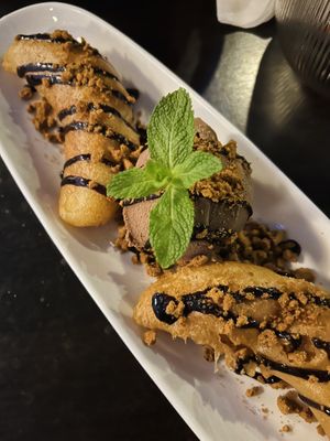 Banana fritters #Veganuary at Soul Vegan in Edinburgh