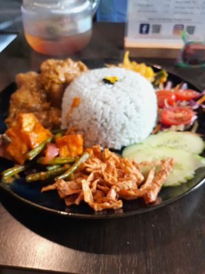 Nasi lemak at Soul Vegan in Edinburgh