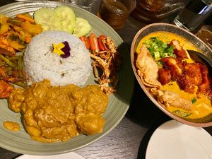 Nasi lemak and laksa at Soul Vegan in Edinburgh
