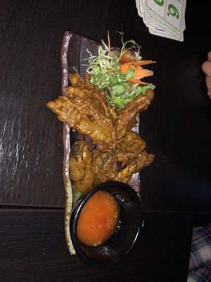deep fried mushrooms (TRY IT)   at Soul Vegan in Edinburgh