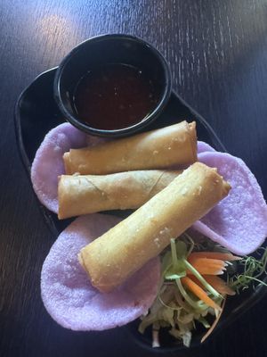 Spring rolls   at Soul Vegan in Edinburgh