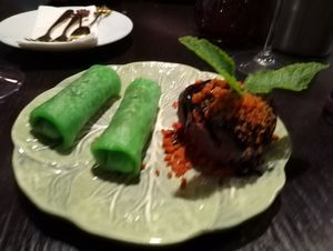 Pandan pancakes at Soul Vegan in Edinburgh