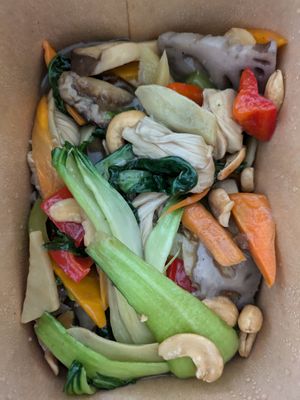 Monks mixed vegetables at Soul Vegan in Edinburgh